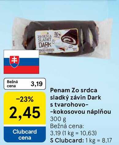 Penam Zo srdca sladký závin 300 g