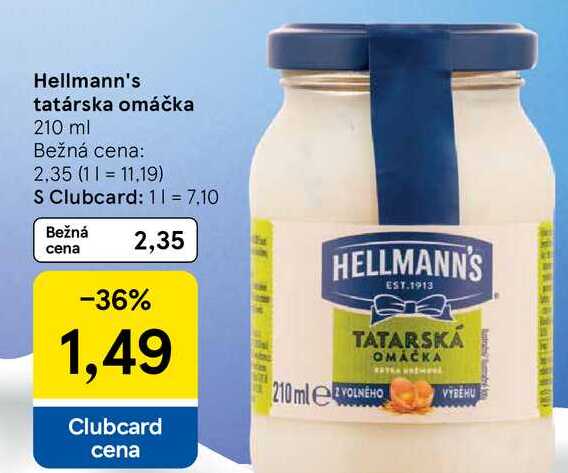 Hellmann's tatárska omáčka, 210 ml