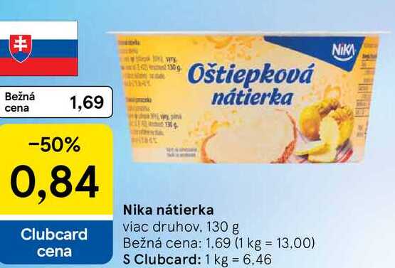 Nika nátierka, 130 g