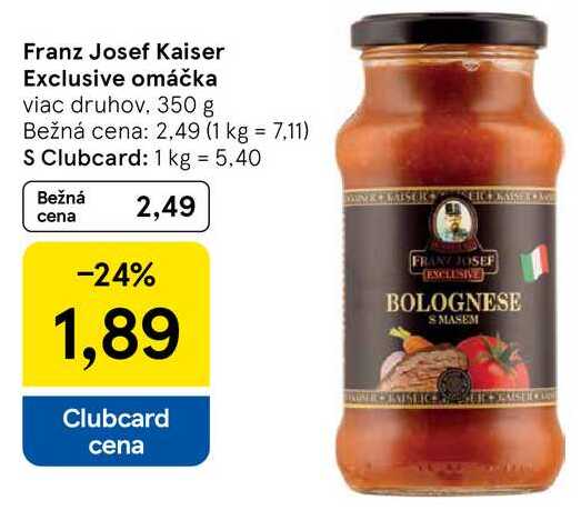 Franz Josef Kaiser Exclusive omáčka, 350 g 