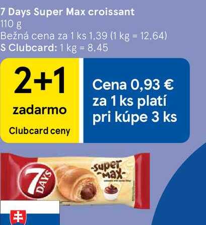 7 Days Super Max croissant, 110 g 