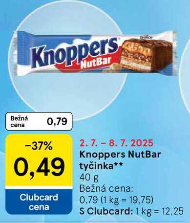 Knoppers NutBar tyčinka, 40 g
