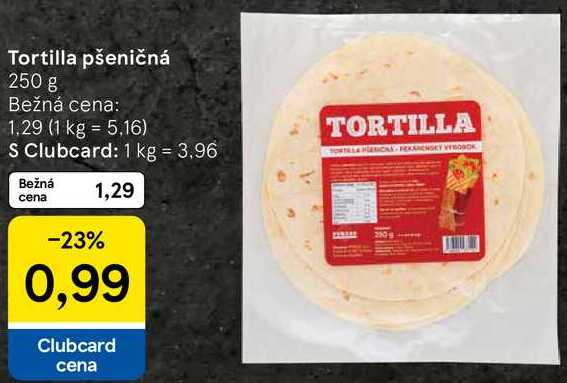 Tortilla pšeničná, 250 g