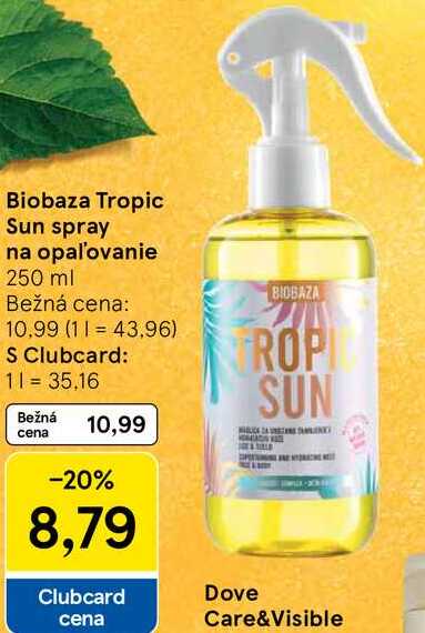 Biobaza Tropic Sun spray na opaľovanie, 250 ml 