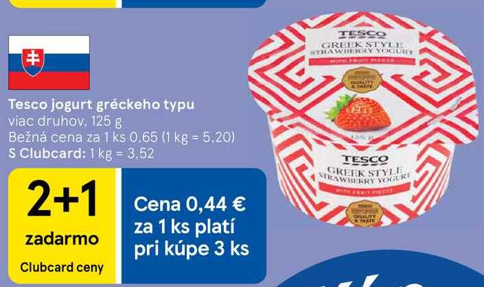 Tesco jogurt gréckeho typu, 125 g 