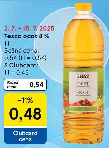 Tesco ocot 8 %, 1 l