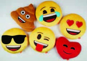 Ozdobný vankúš EMOJI