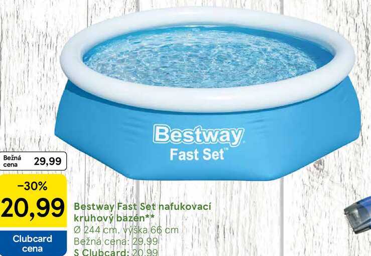 Bestway Fast Set nafukovací kruhový bazén