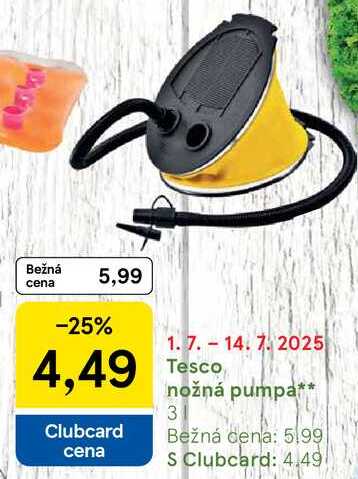 Tesco nožná pumpa