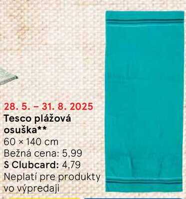 Tesco plážová osuška