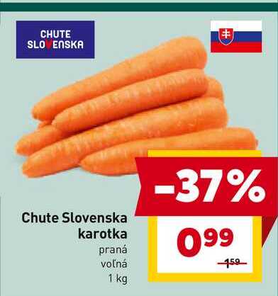 karotka praná voľná 1 kg 