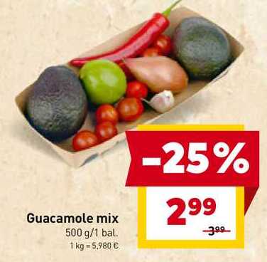 Guacamole mix 500 g/1 bal.
