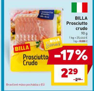 BILLA Prosciutto crudo 90 g