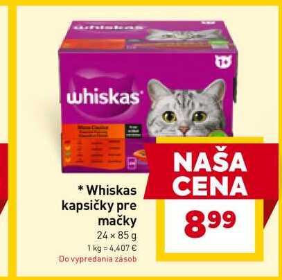 Whiskas kapsičky pre mačky 24 x 85 g