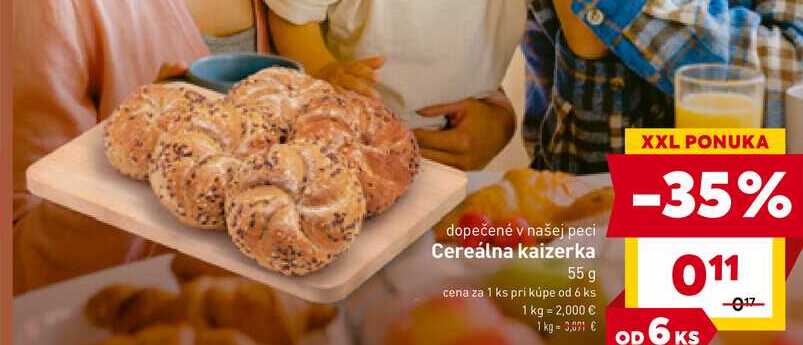 Cereálna kaizerka 55 g 