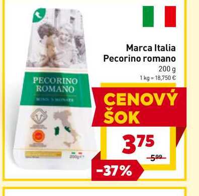 Marca Italia Pecorino romano 200 g 