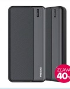 Powerbank Recci RPB-P27 2× USB/1× USB-C PD 20 000 mAh (RPB-P27) čierna