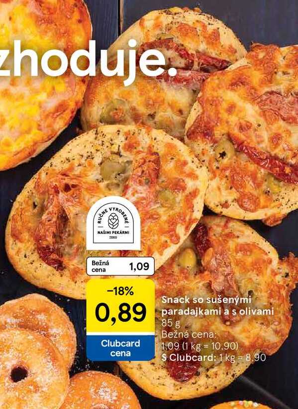 Snack so sušenými paradajkami a s olivami, 85 g 