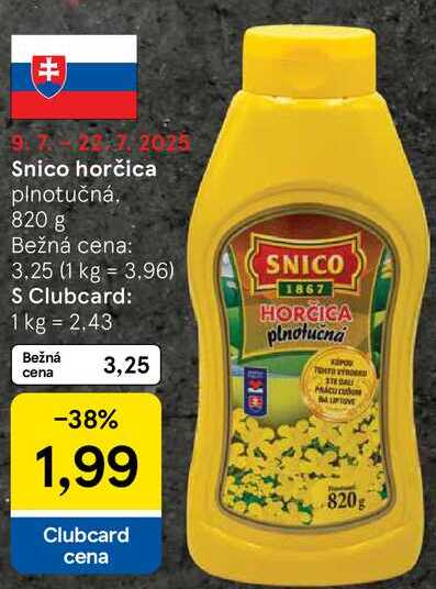 Snico horčica, 820 g