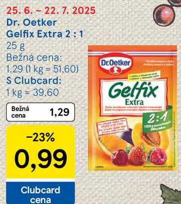 Dr. Oetker Gelfix Extra 2:1, 25 g 