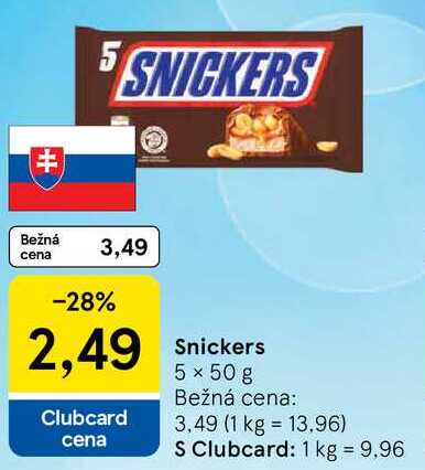 Snickers, 5x 50 g