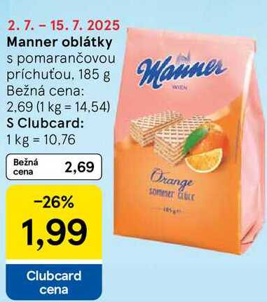 Manner oblátky, 185 g