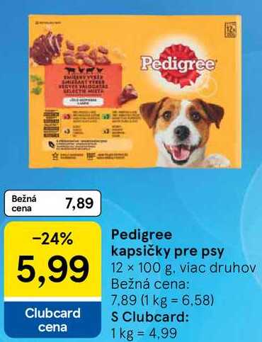 Pedigree kapsičky pre psy, 12x 100 g