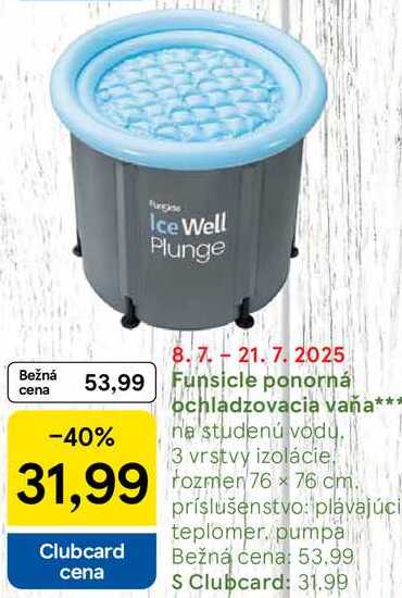 Funsicle ponorná ochladzovacia vaňa
