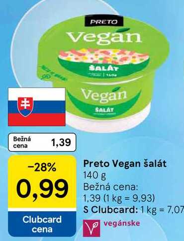 Preto Vegan šalát, 140 g 