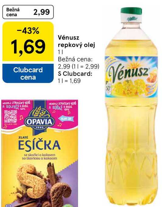 Vénusz repkový olej, 1 l