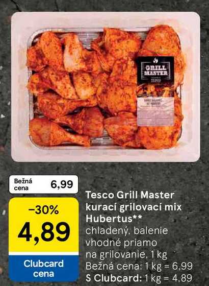 Tesco Grill Master kurací grilovací mix Hubertus, 1 kg