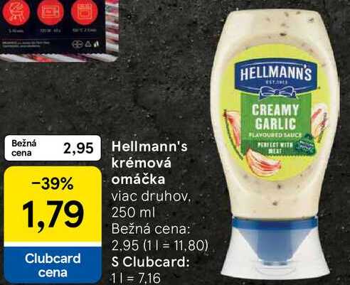Hellmann's krémová omáčka, 250 ml
