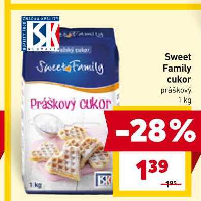 Family Práškový cukor ISK 1 kg