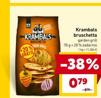 Krambals bruschetta garden grill 70 g 