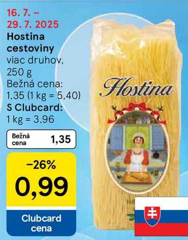 Hostina cestoviny, 250 g 