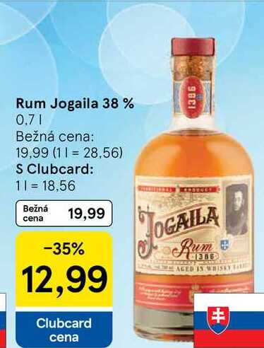 Rum Jogaila 38%, 0,7 l
