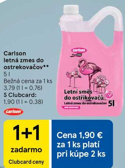 Carlson letná zmes do ostrekovačov, 5 l