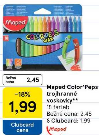 Maped Color' Peps trojhranné voskovky