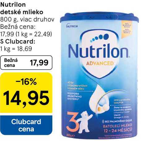 Nutrilon detské mlieko, 800 g