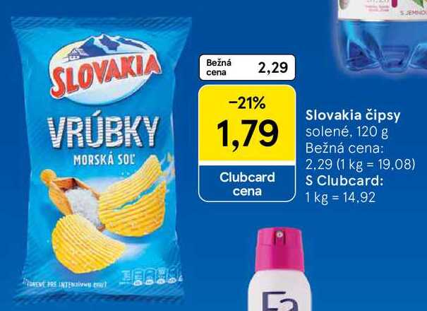 Slovakia čipsy, 120 g 