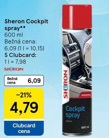 Sheron Cockpit spray, 600 ml 