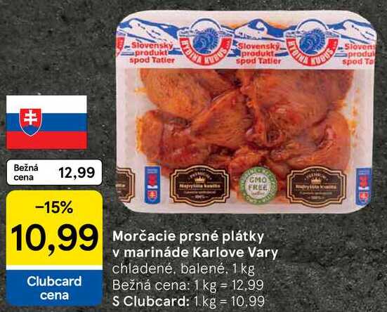 Morčacie prsné plátky v marináde Karlove Vary, 1 kg
