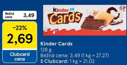 Kinder Cards, 128 g