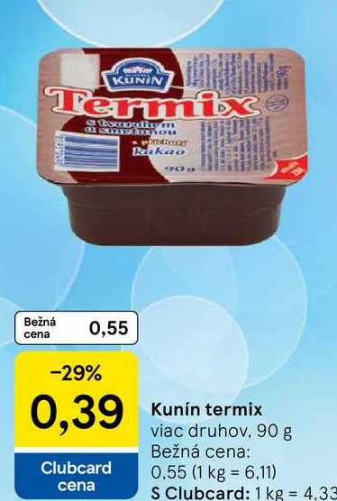 Kunín termix, 90 g