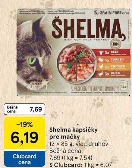 Shelma kapsičky pre mačky, 12x 85 g