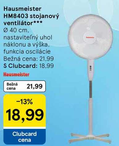 Hausmeister HM8403 stojanový ventilátor