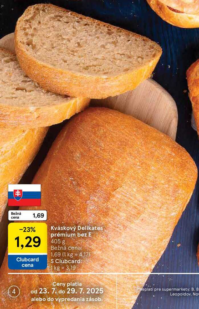 Kváskový Delikates prémium bez E, 405 g 