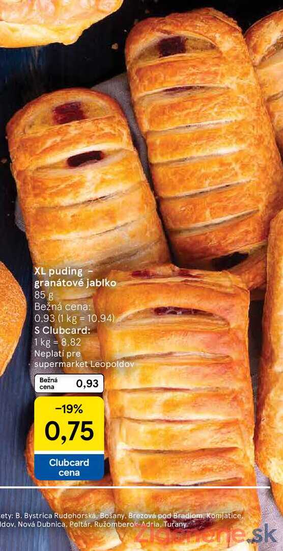 XL puding granátové jablko, 85 g 