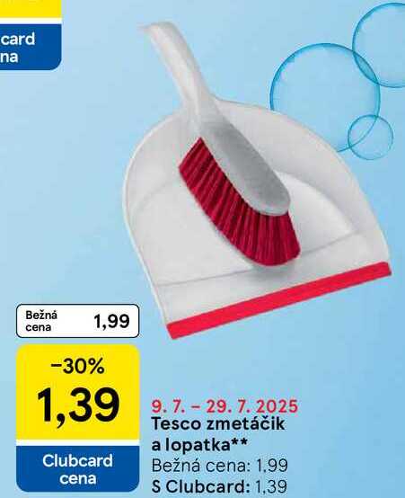 Tesco zmetáčik a lopatka