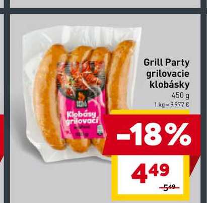 Klobásy grilovaci 450 g